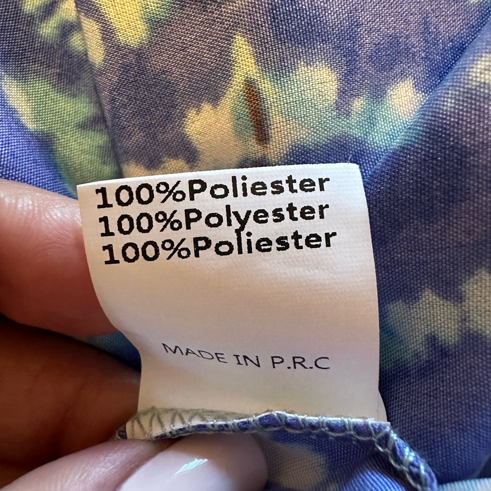 Muestrarios Full-Length Shirtdress 100% polyester. NWT - Picture 5 of 9